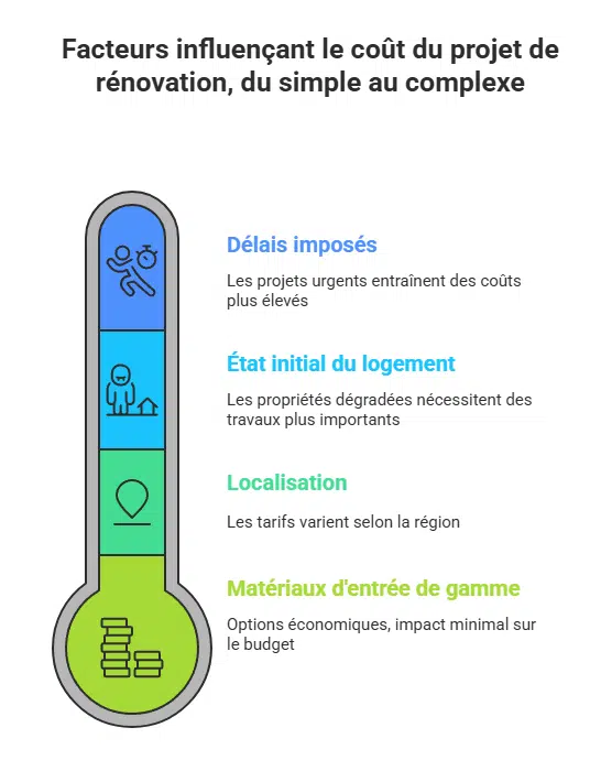 Quel budget prévoir pour une rénovation schema pour les delais de rénovation