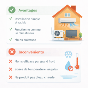 Avantages et inconvénients des pompes à chaleur air-air